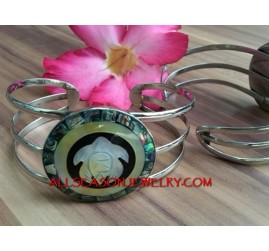 Abalone Shell Carving Cuff